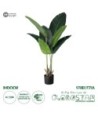 GloboStar® Artificial Garden STRELITZIA 20025 Τεχνητό Διακοσμητικό Φυτό  Στρελίτσια - Πουλί του Παραδείσου Υ120cm